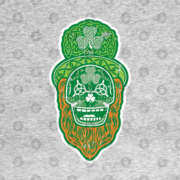 Celtic Sugar Skull (multi-color) by SaltyCult